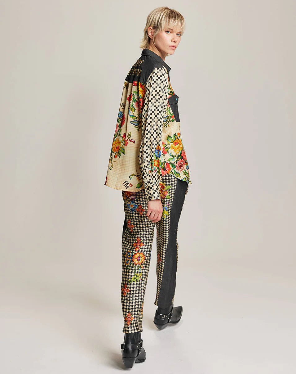 Shop Me369 Kai Black Denim Shirt - Me369