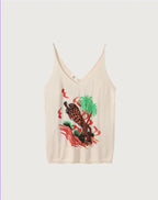 Shop Me369 Leo Tiger Cotton Tank Top - Me369