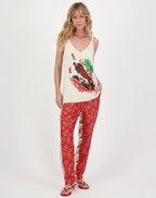 Shop Me369 Leo Tiger Cotton Tank Top - Me369