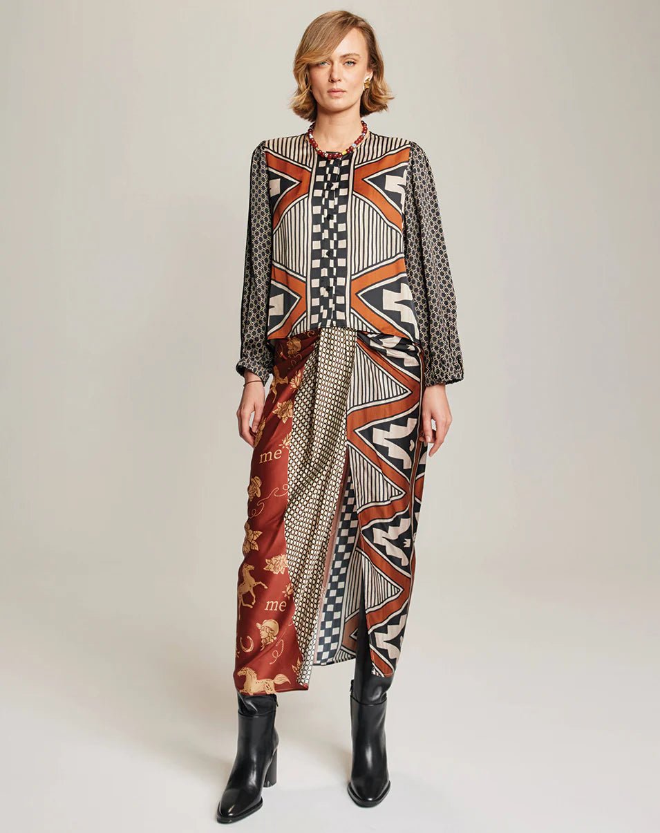 Shop Me369 Luna Rodeo Tie Skirt - Me369