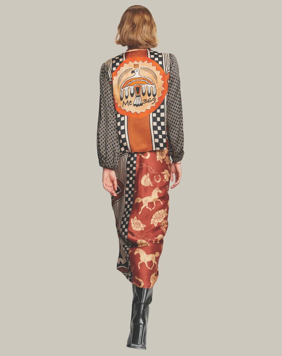 Shop Me369 Luna Rodeo Tie Skirt - Me369