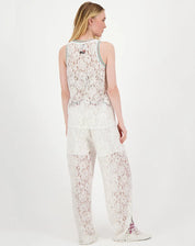 Shop Me369 Moa Lace Stright Leg Pant - Me369