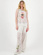 Shop Me369 Moa Lace Stright Leg Pant - Me369