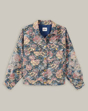Shop Me369 Noelle Rose Blue Jacquard Jacket - Me369