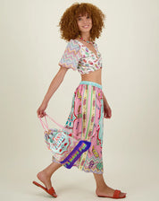 Shop Me369 Vanessa Printed Midi Skirt | Candy - Me369