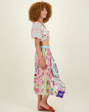 Shop Me369 Vanessa Printed Midi Skirt | Candy - Me369