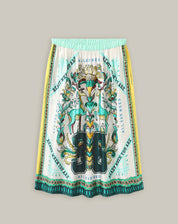 Shop Me369 Vanessa Sporty Jade Midi Skirt - Me369