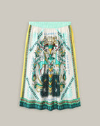 Shop Me369 Vanessa Sporty Jade Midi Skirt - Me369