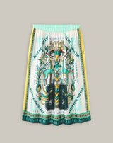 Me369 Vanessa Sporty Jade Midi Skirt