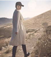 Shop Merino Long Wrap Cardigan | Antique White - Cable Melbourne