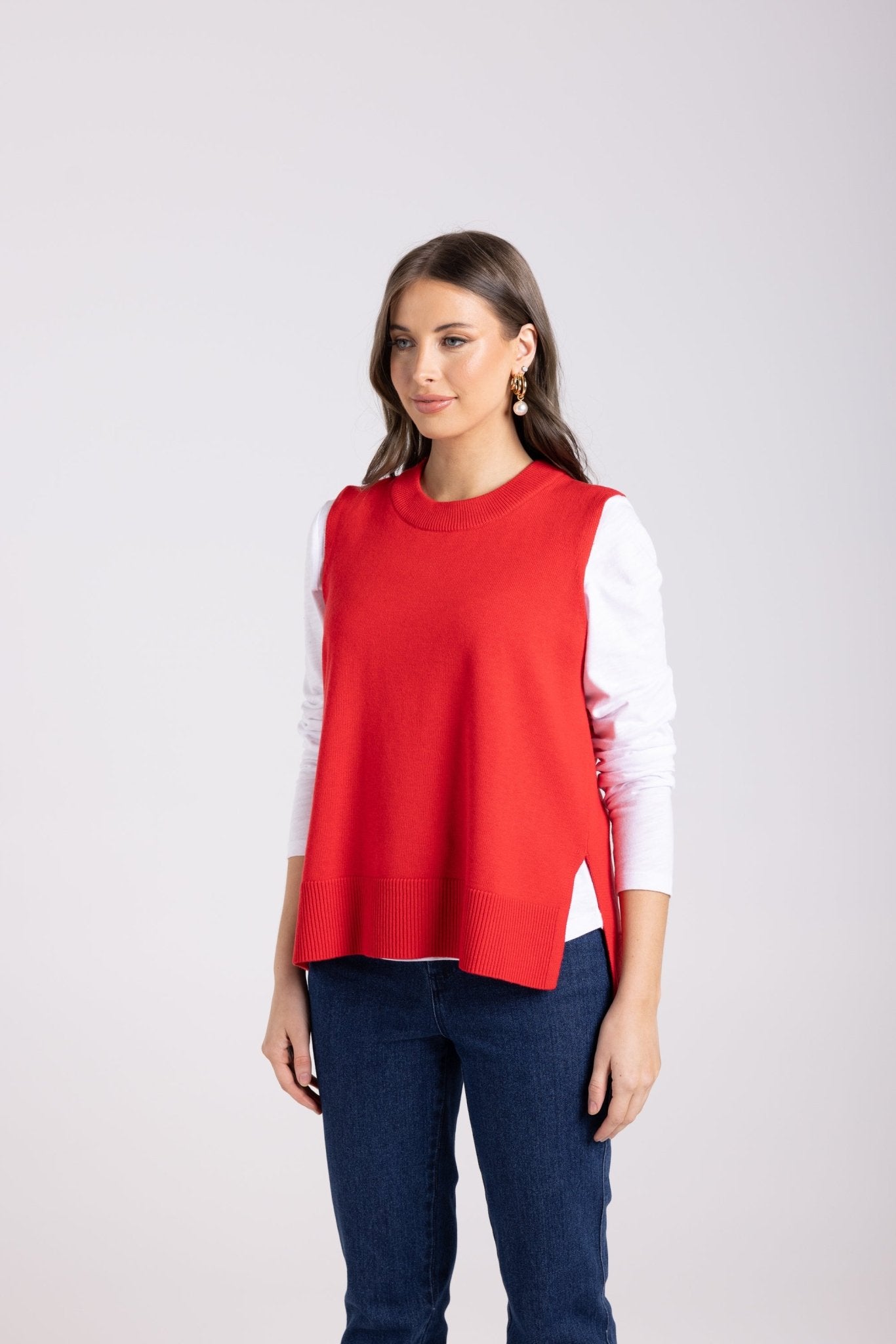 Shop Merino/Cotton Knit Vest - Two T's
