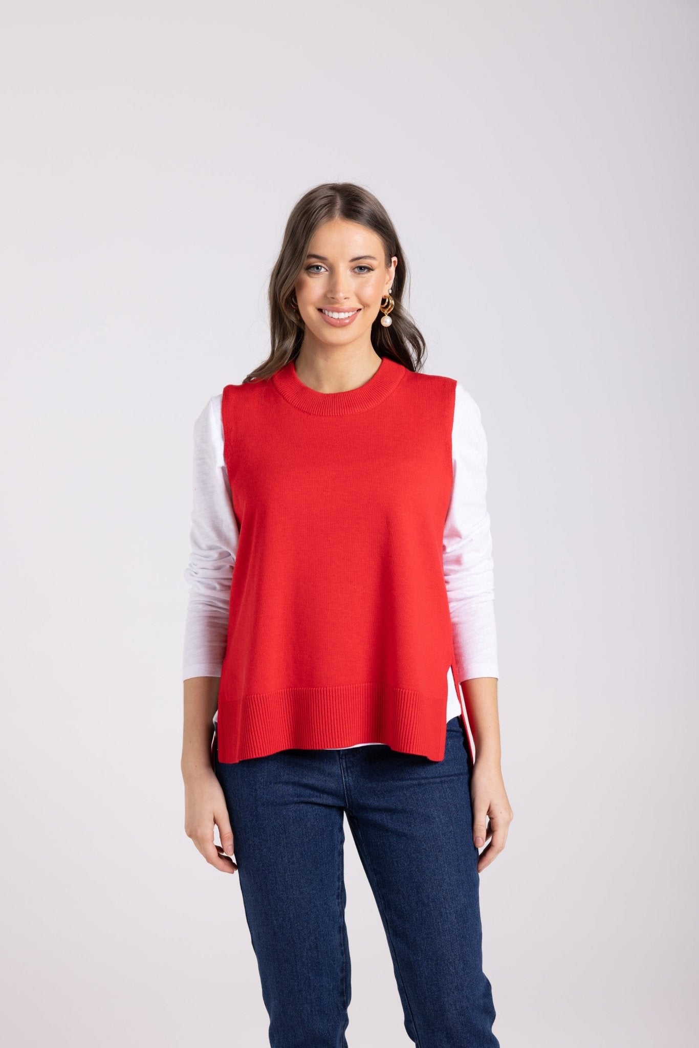 Shop Merino/Cotton Knit Vest - Two T's