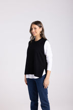 Shop Merino/Cotton Knit Vest - Two T's