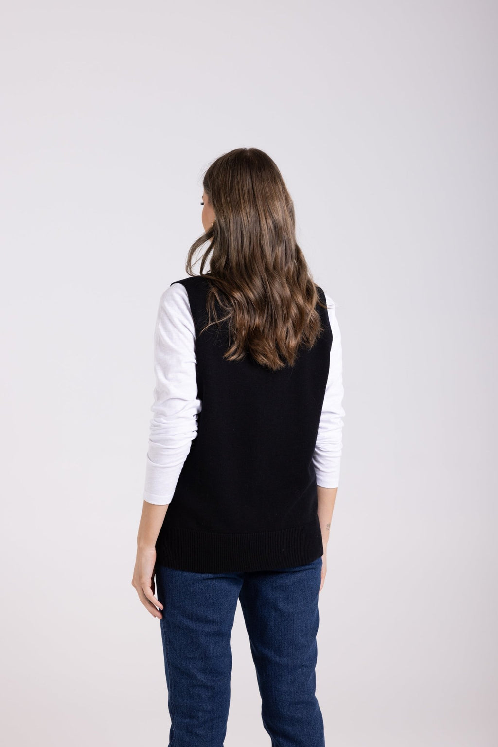 Shop Merino/Cotton Knit Vest - Two T's