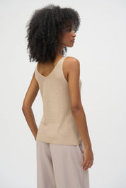 Shop Metallic Knitted Camisole with Rhinestones - Joseph Ribkoff