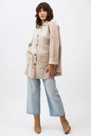 Shop Mia Fratino Brixton Merino/Cashmere Jacket - Mia Fratino