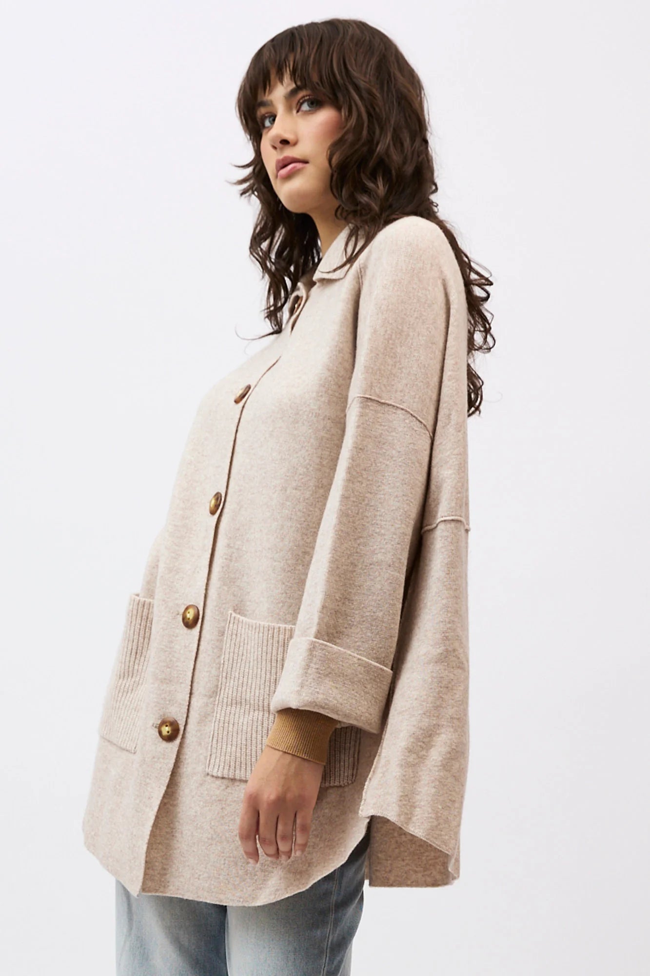 Shop Mia Fratino Brixton Merino/Cashmere Jacket - Mia Fratino