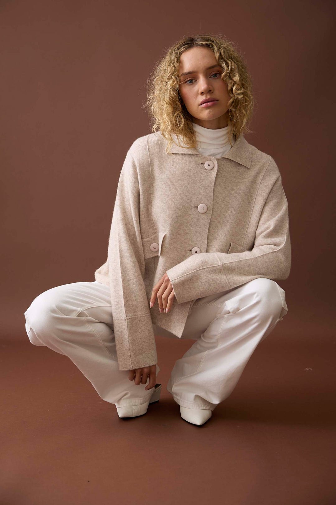 Shop Mia Fratino Elwood Knitted Jacket - Mia Fratino