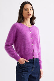 Shop Mia Fratino Sierra Brushed Cashmere/Merino Cardi - Mia Fratino