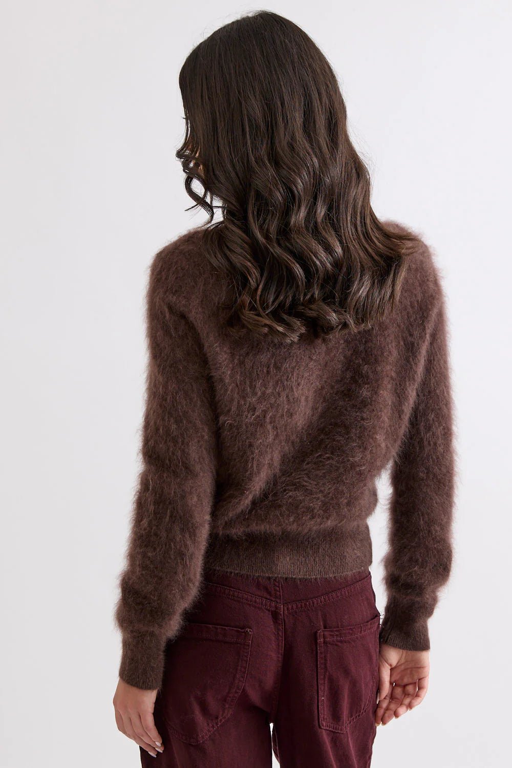 Shop Mia Fratino Sierra Brushed Cashmere/Merino Cardi - Mia Fratino