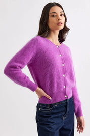 Shop Mia Fratino Sierra Brushed Cashmere/Merino Cardi - Mia Fratino