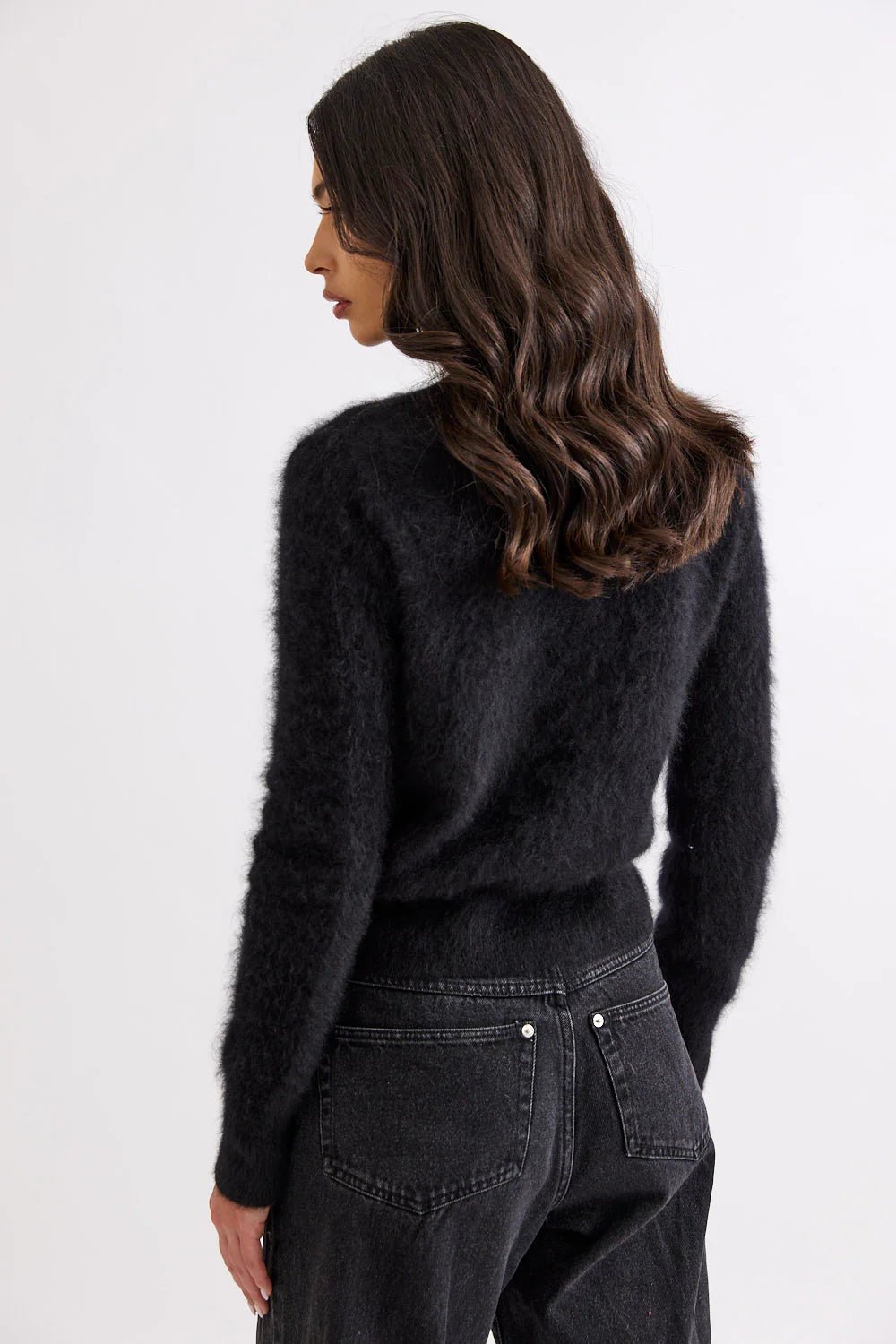 Shop Mia Fratino Sierra Brushed Cashmere/Merino Cardi - Mia Fratino