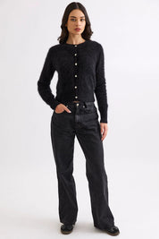 Shop Mia Fratino Sierra Brushed Cashmere/Merino Cardi - Mia Fratino