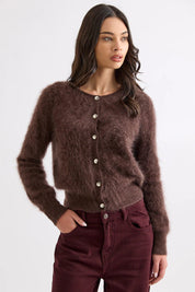 Shop Mia Fratino Sierra Brushed Cashmere/Merino Cardi - Mia Fratino