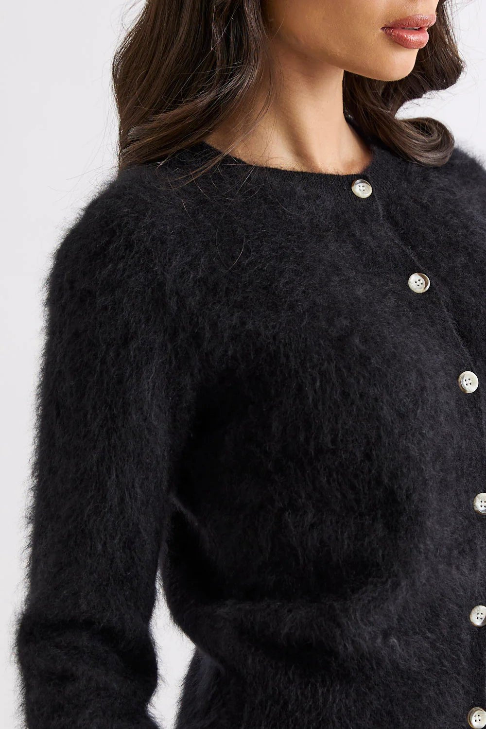 Shop Mia Fratino Sierra Brushed Cashmere/Merino Cardi - Mia Fratino