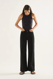 Shop Mia Mid Wide Leg Jean | Black - Outland Denim