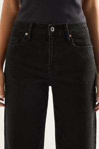 Shop Mia Mid Wide Leg Jean | Black - Outland Denim