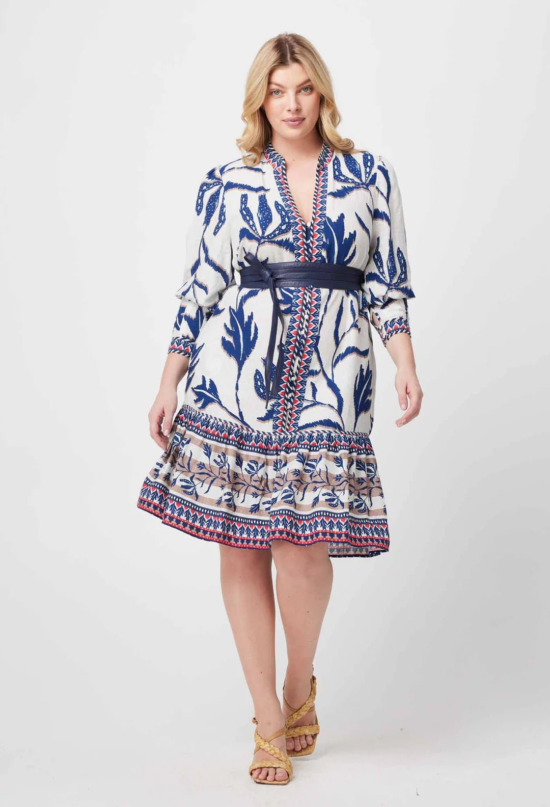 Shop Milton Leather Belt | Navy - OnceWas