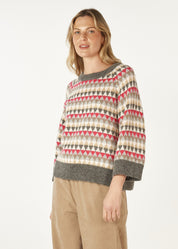 Shop Mohair Fairisle Jumper - Zaket & Plover