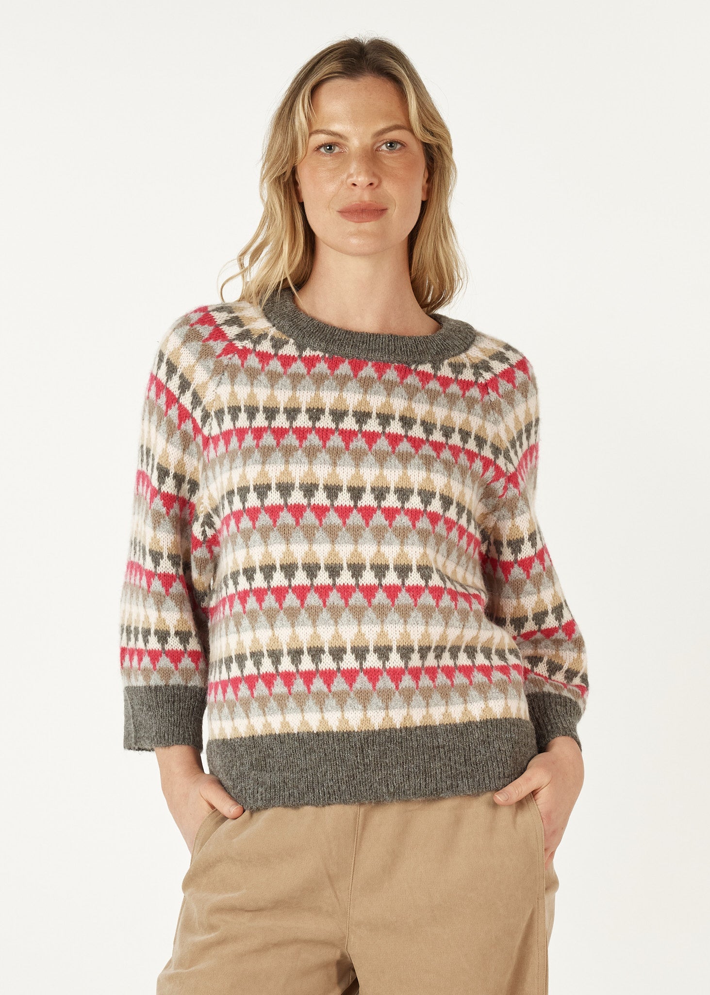 Shop Mohair Fairisle Jumper - Zaket & Plover