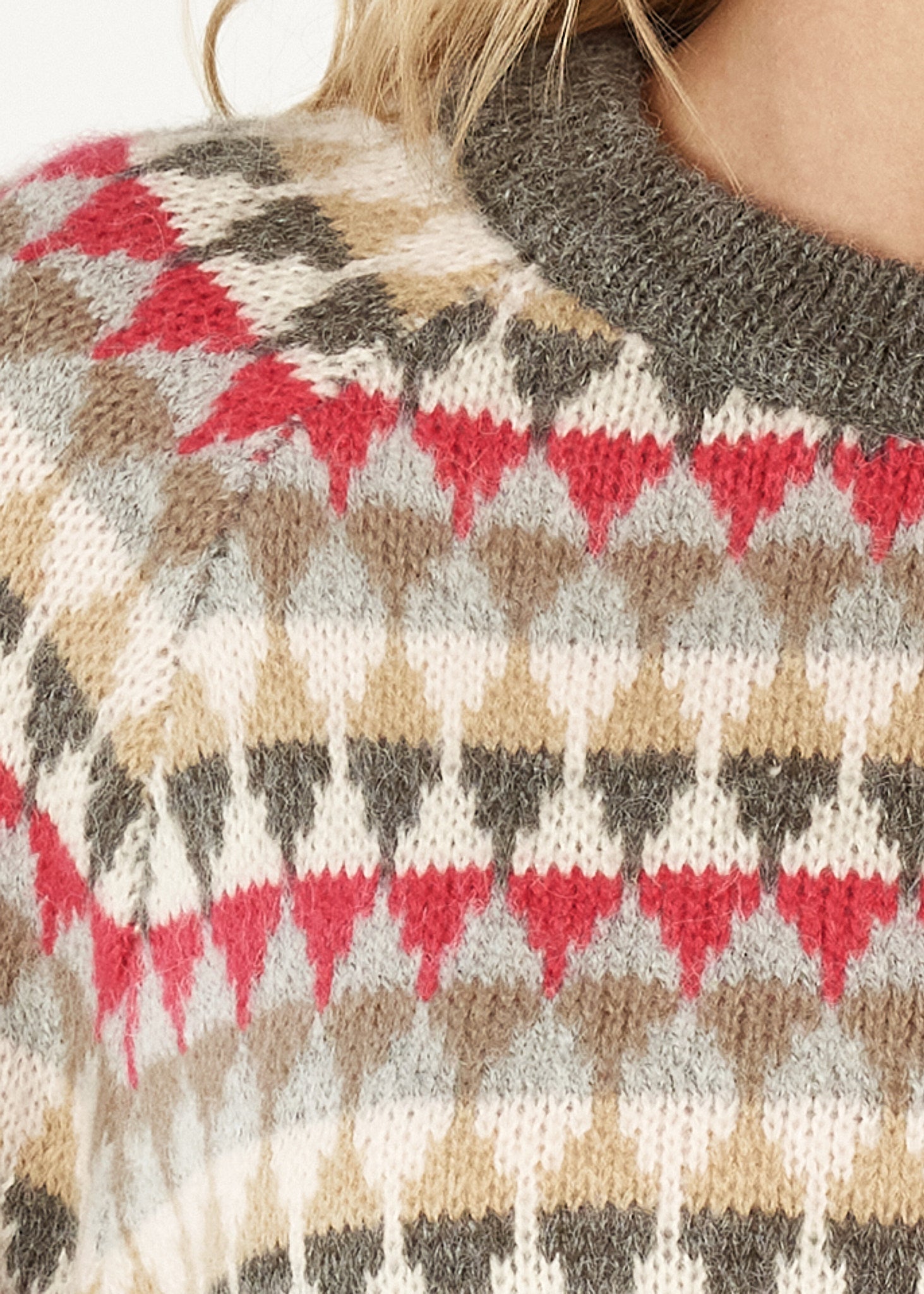 Shop Mohair Fairisle Jumper - Zaket & Plover