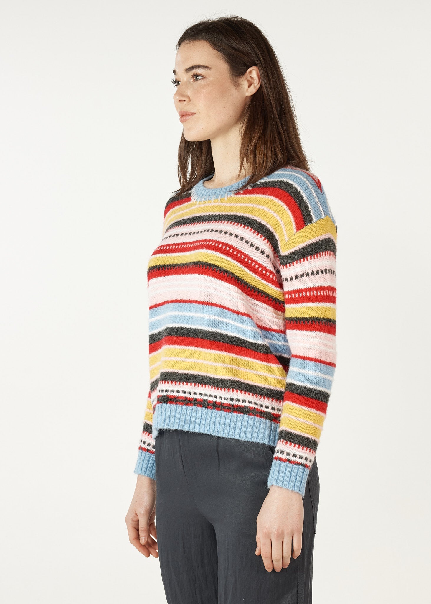 Shop Mohair Stripe Jumper - Zaket & Plover