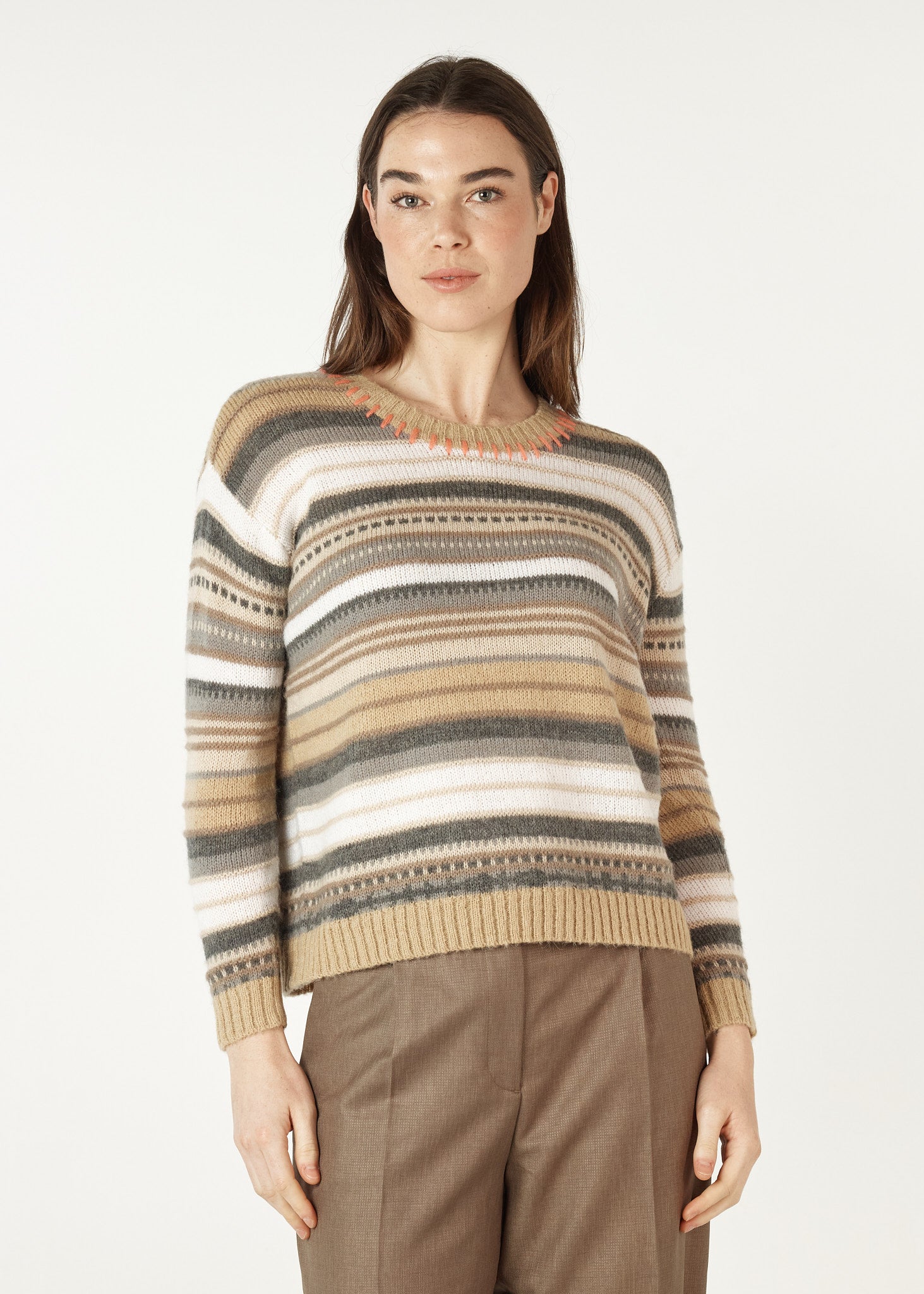 Shop Mohair Stripe Jumper - Zaket & Plover