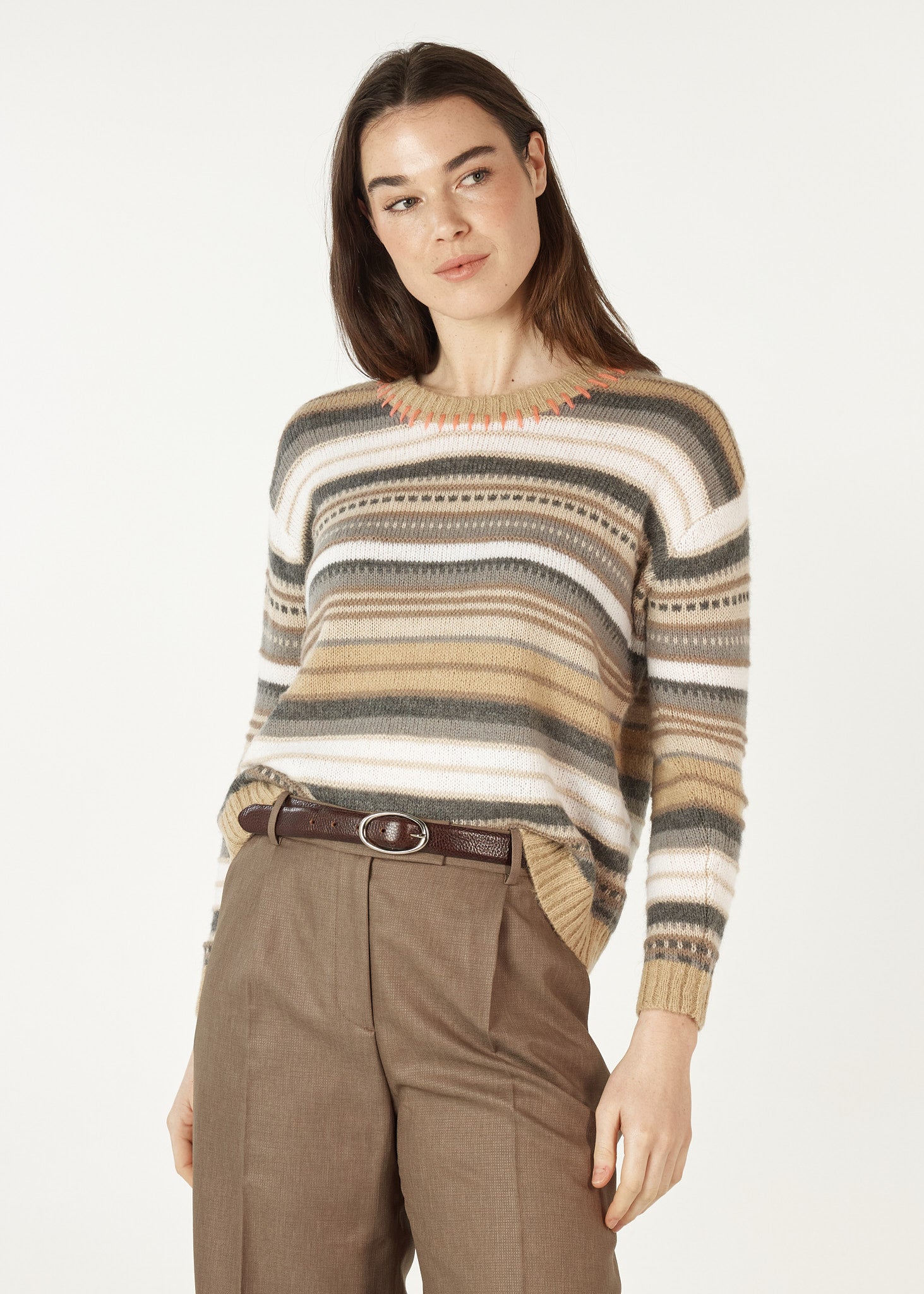 Shop Mohair Stripe Jumper - Zaket & Plover