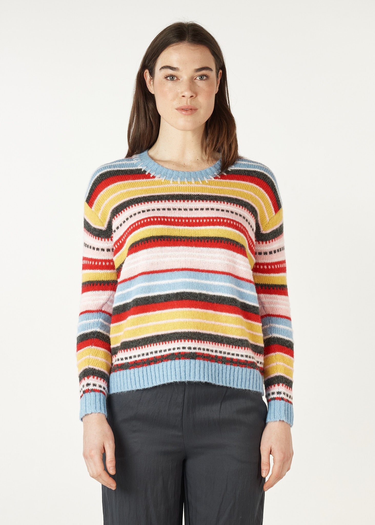 Shop Mohair Stripe Jumper - Zaket & Plover