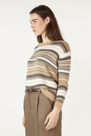 Shop Mohair Stripe Jumper - Zaket & Plover