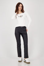 Shop Monari African Ranch Leopard Cotton LS T-Shirt - Monari