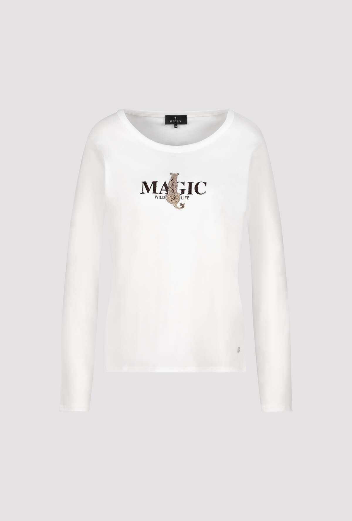 Shop Monari African Ranch Leopard Cotton LS T-Shirt - Monari