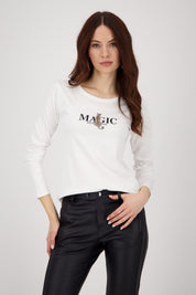Shop Monari African Ranch Leopard Cotton LS T-Shirt - Monari