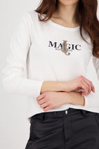 Shop Monari African Ranch Leopard Cotton LS T-Shirt - Monari