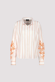 Shop Monari All-Over Print Stripe Shirt - Monari