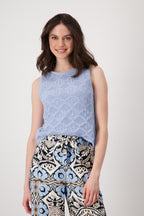 Shop Monari Buenos Aires Ajour Knit Top - Monari