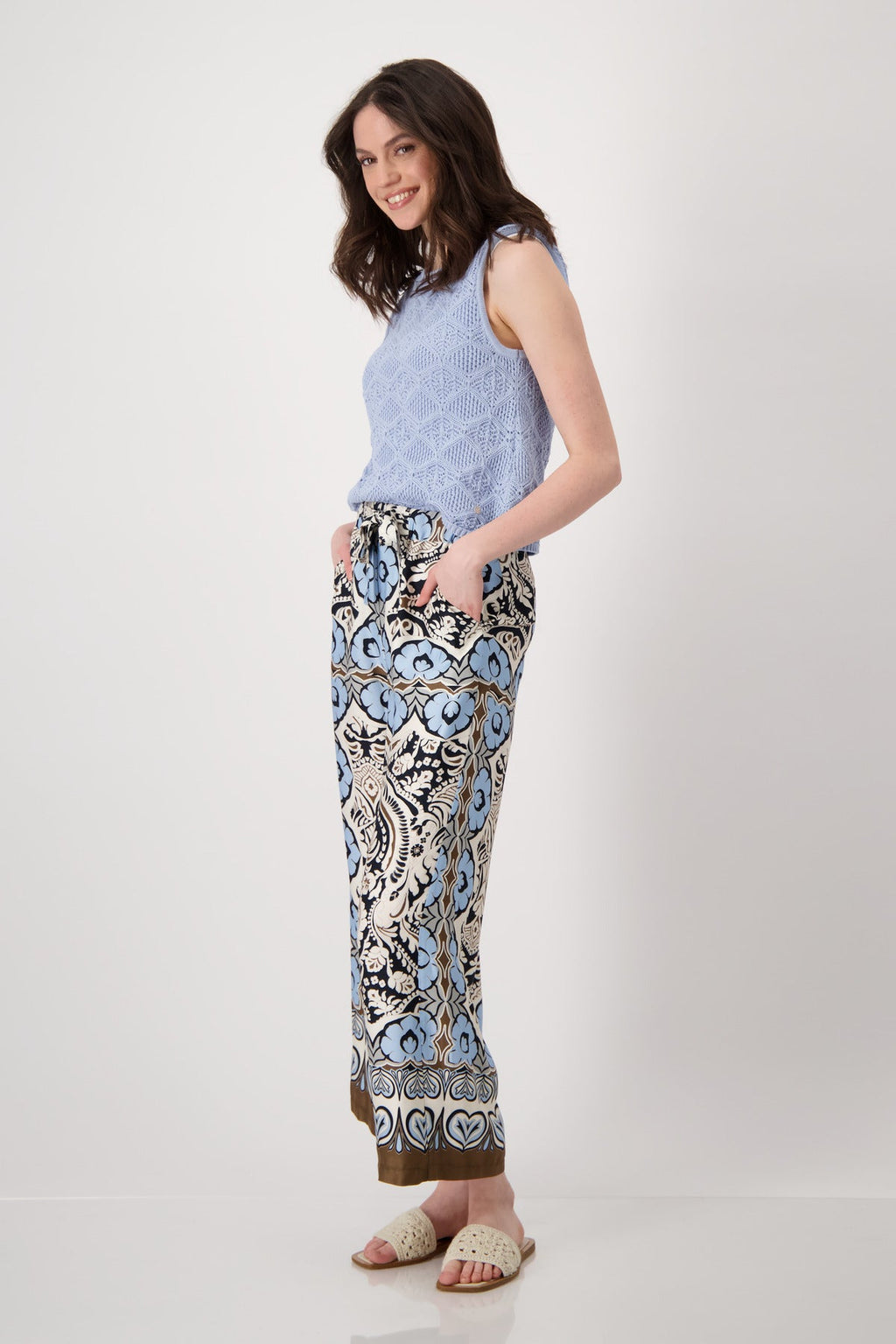 Shop Monari Buenos Aires Ajour Knit Top - Monari