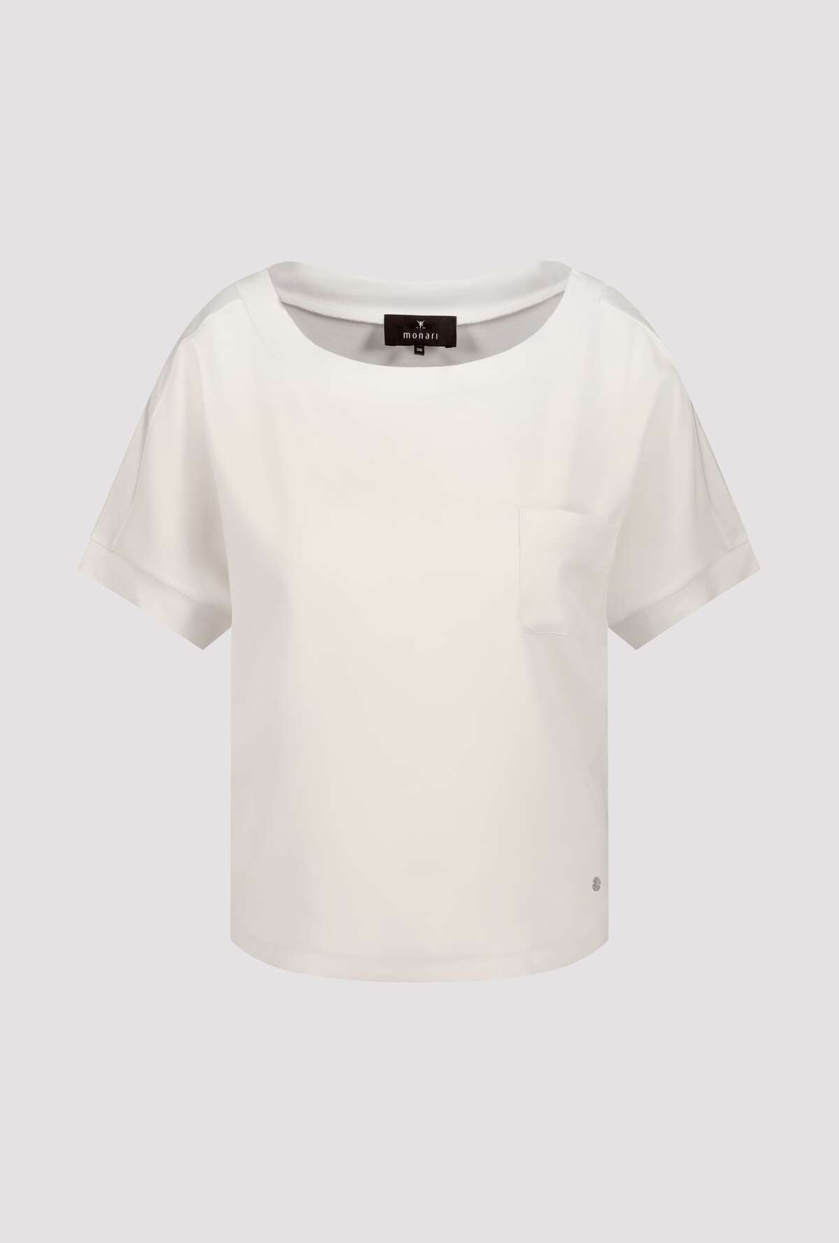 Shop Monari Buenos Aires Basic Neck Jersey Blouse - Monari
