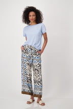 Shop Monari Buenos Aires Basic Neck Jersey Blouse - Monari