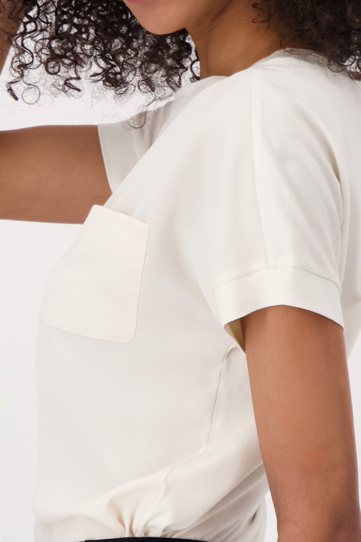 Shop Monari Buenos Aires Basic Neck Jersey Blouse - Monari